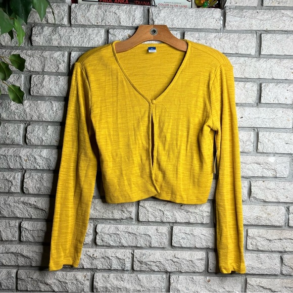 Old Navy Open Front Button Cardigan Girls Kids - Picture 3 of 7